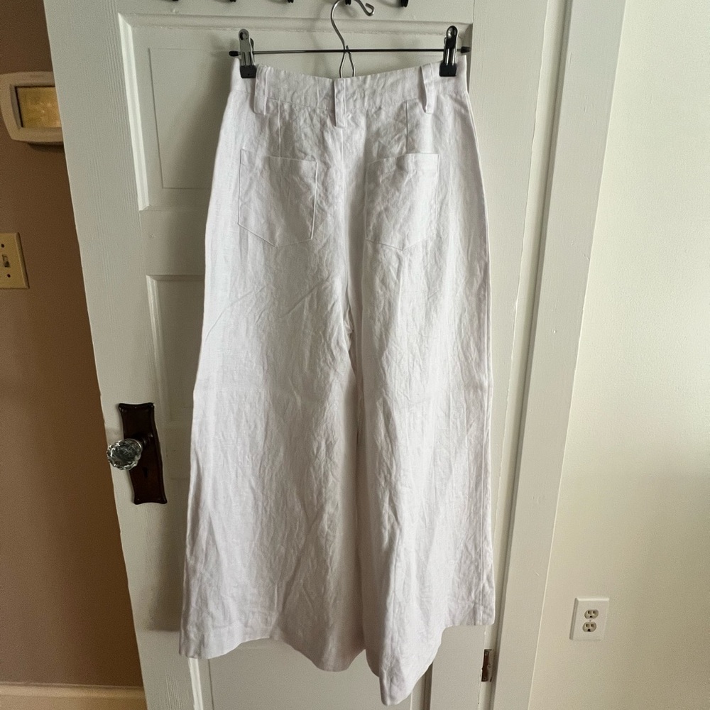 Faithful the Brand 100% Linen Rose Wide Leg Pant size S like new. - Picture 2 of 5